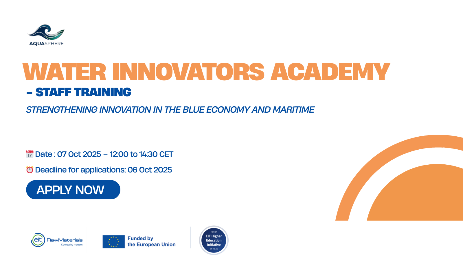 Strengthening Innovation in the Blue Economy and Maritime with AquaSphere!